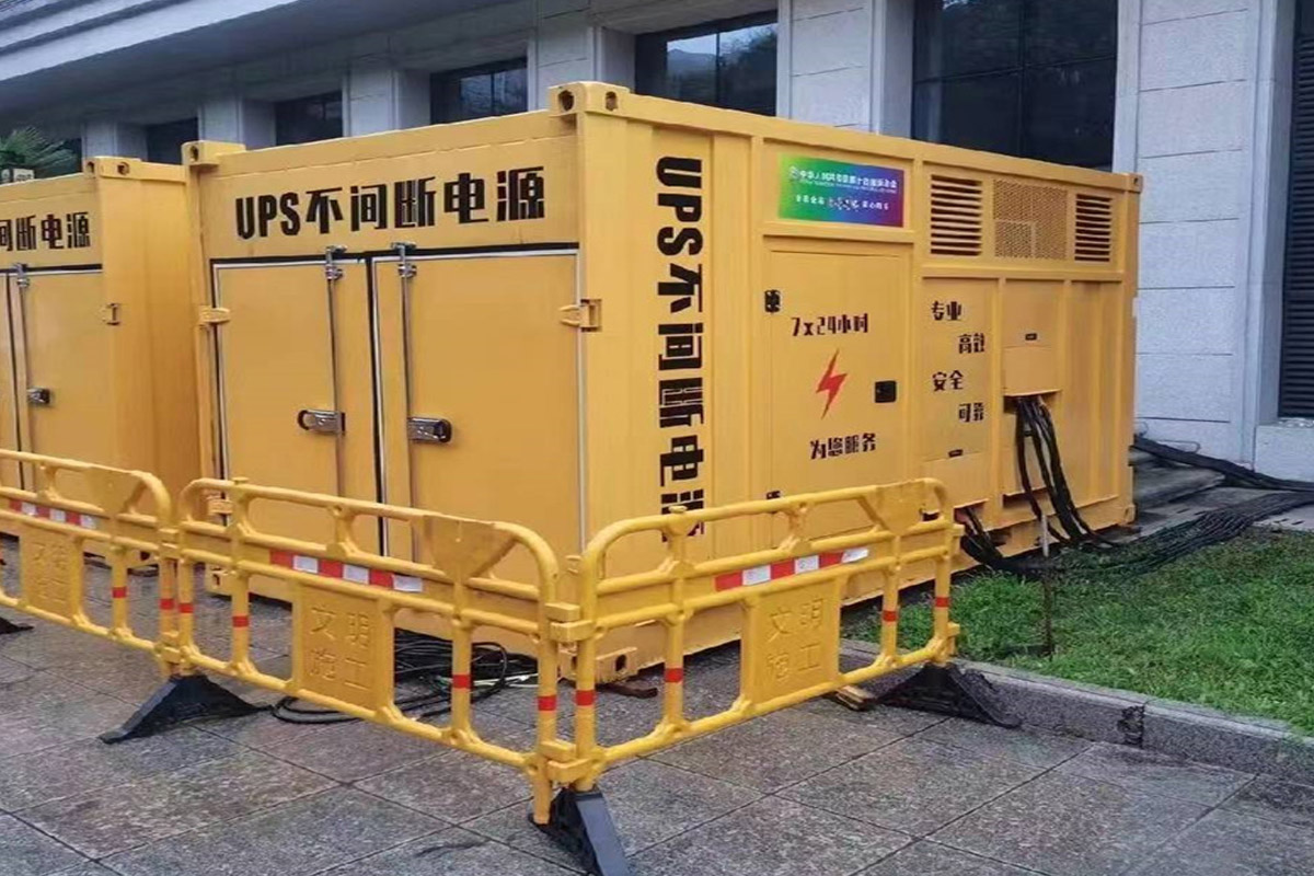 泸县发电机租赁施工现场